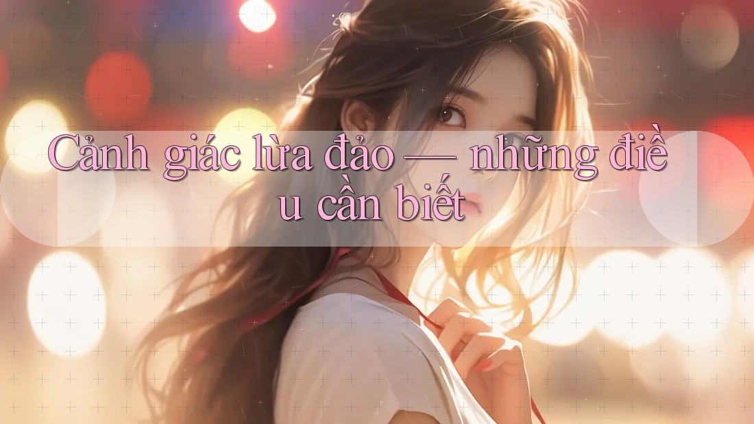 Cảnh giác lừa đảo – những điều cần biết Cảnh giác lừa đảo – những điều cần biết
