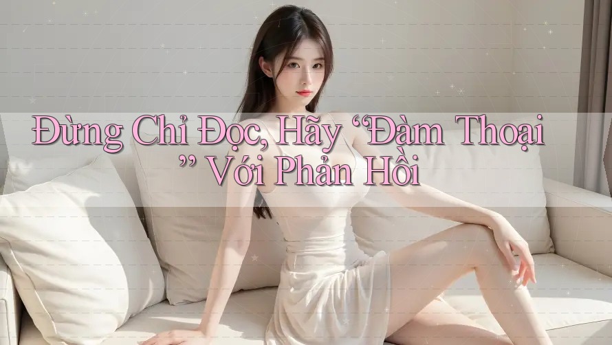 Đừng Chỉ Đọc, Hãy “Đàm Thoại” Với Phản Hồi Đừng Chỉ Đọc, Hãy “Đàm Thoại” Với Phản Hồi