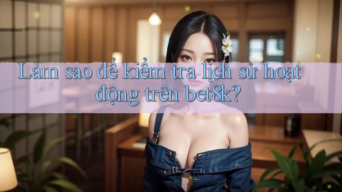 Làm sao để kiểm tra lịch sử hoạt động trên bet8k?